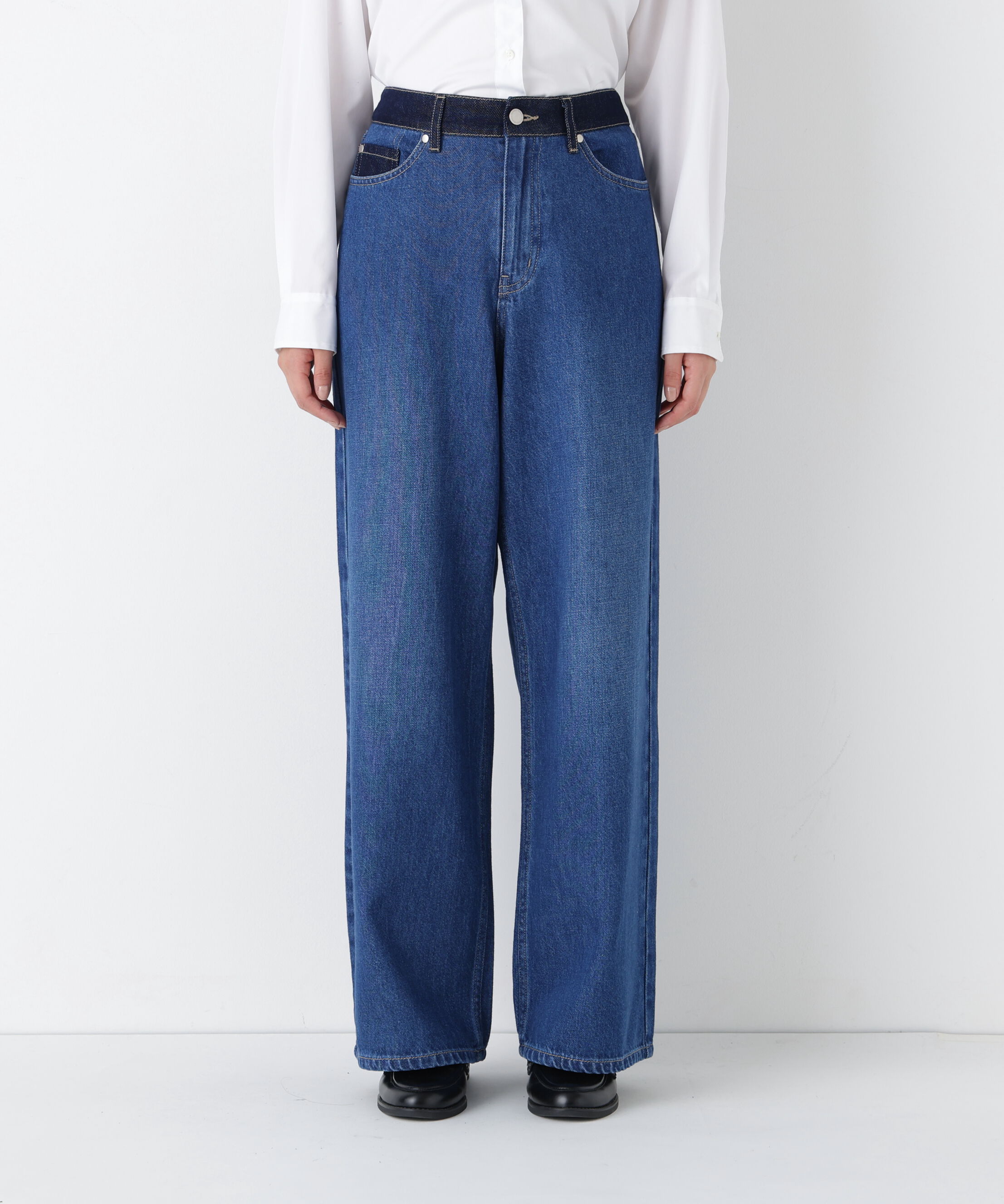  「◆ソフトデニムセミワイドパンツ」|その他|