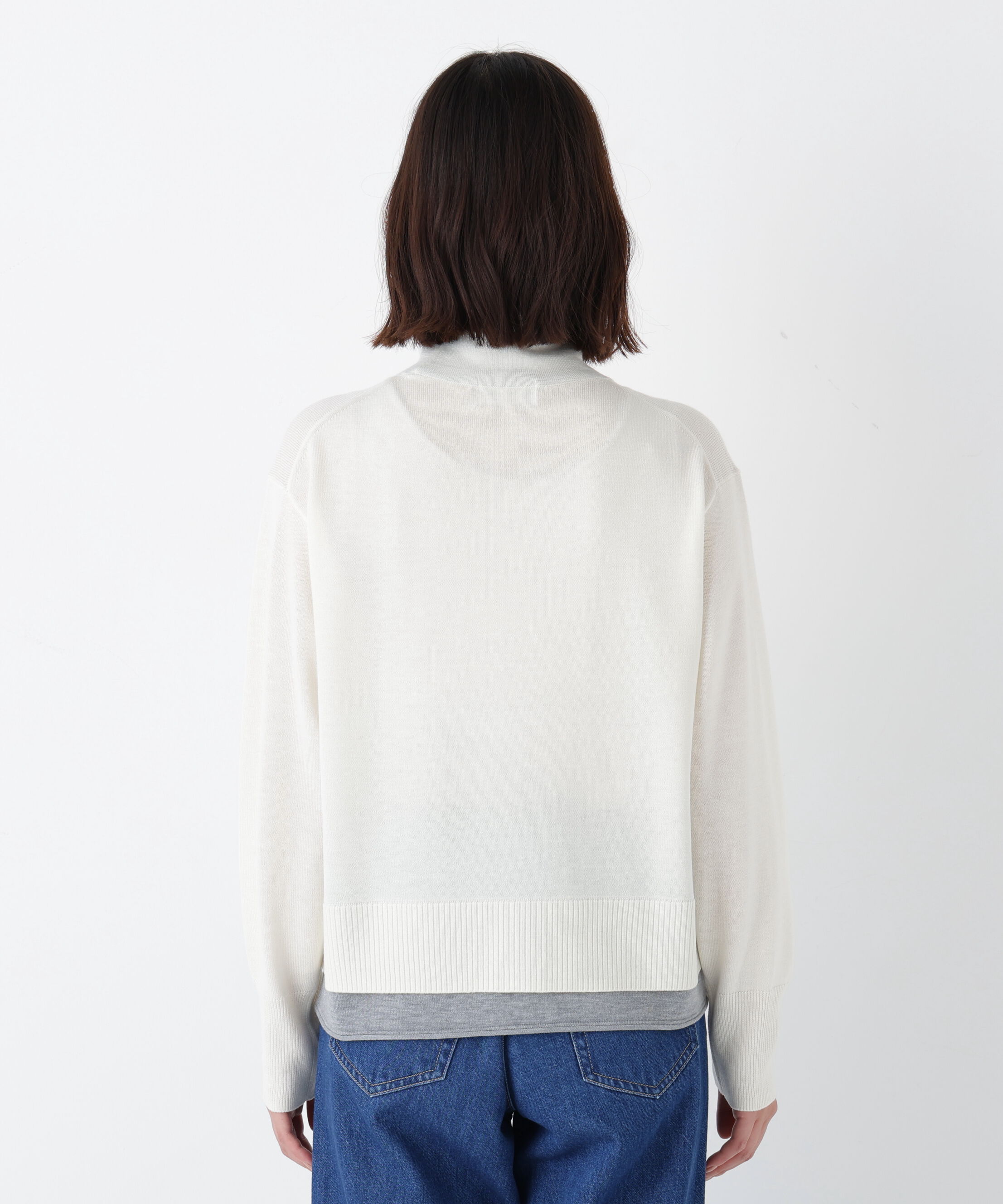  「◆ウールＭＩＸハイゲージバイカラータートルＰ／Ｏ」|ニット・セーター|