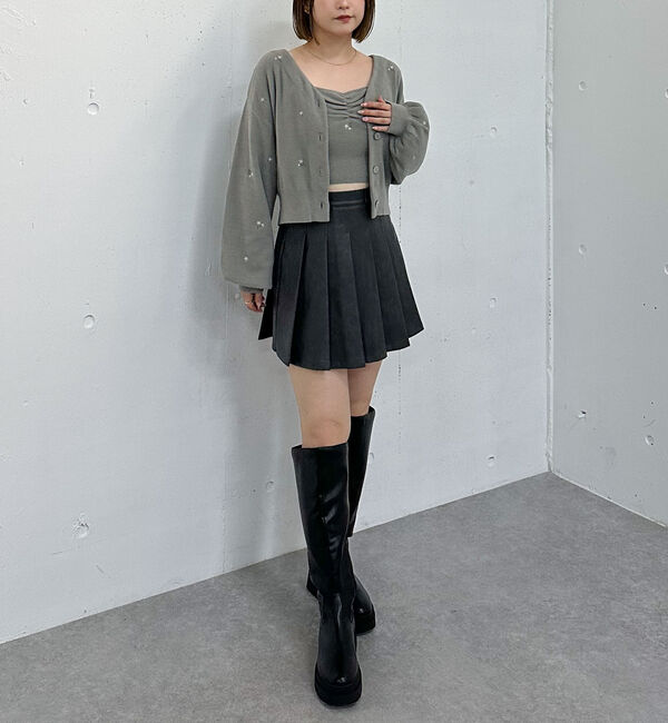 archives「フラワー刺繍ニットＣＤアンサンブル」|カーディガン|