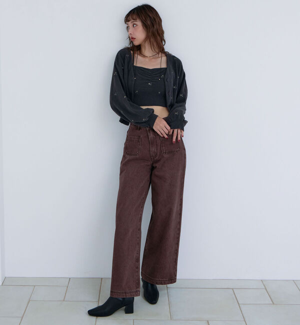 archives「フラワー刺繍ニットＣＤアンサンブル」|カーディガン|