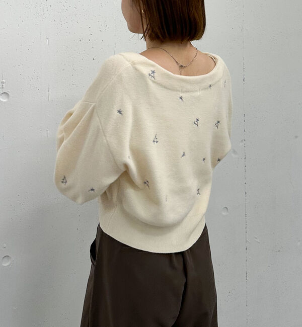 archives「フラワー刺繍ニットＣＤアンサンブル」|カーディガン|