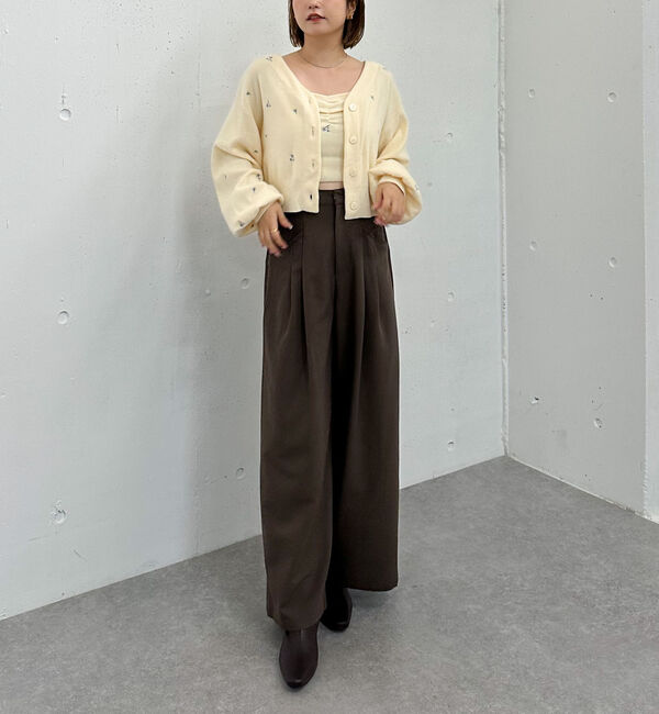 archives「フラワー刺繍ニットＣＤアンサンブル」|カーディガン|