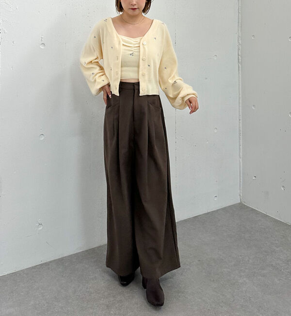 archives「フラワー刺繍ニットＣＤアンサンブル」|カーディガン|