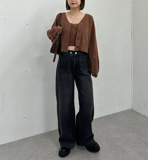 archives「フラワー刺繍ニットＣＤアンサンブル」|カーディガン|