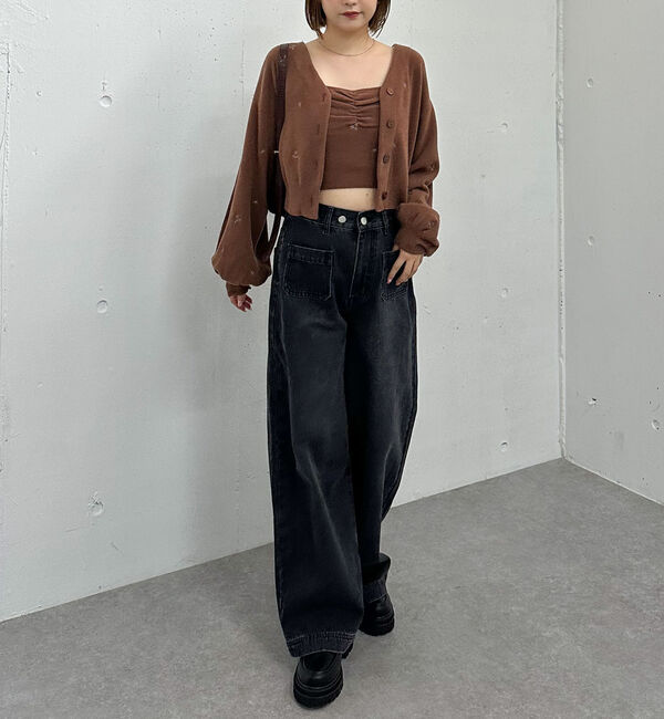 archives「フラワー刺繍ニットＣＤアンサンブル」|カーディガン|