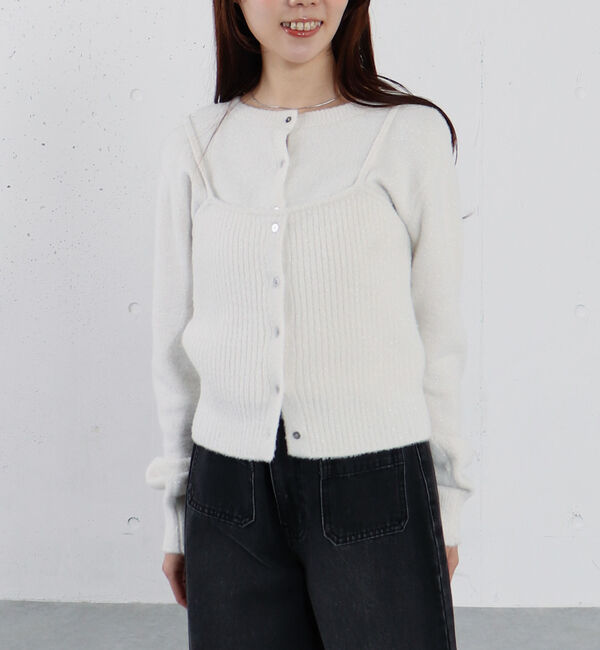 archives「ラメマシュマロニットアンサンブル」|カーディガン|IVORY