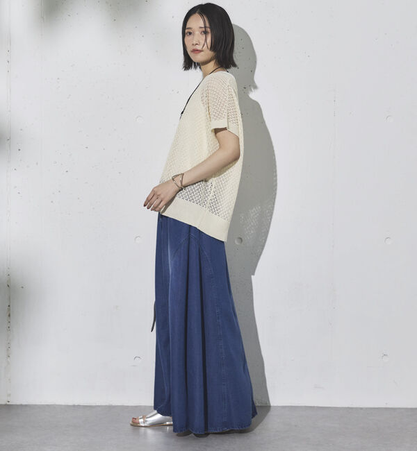 Doux archives「スパンコールメッシュニット」|ニット・セーター|