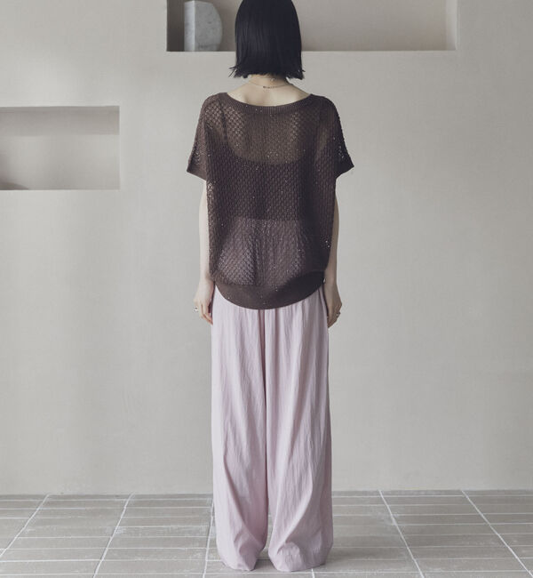 Doux archives「スパンコールメッシュニット」|ニット・セーター|