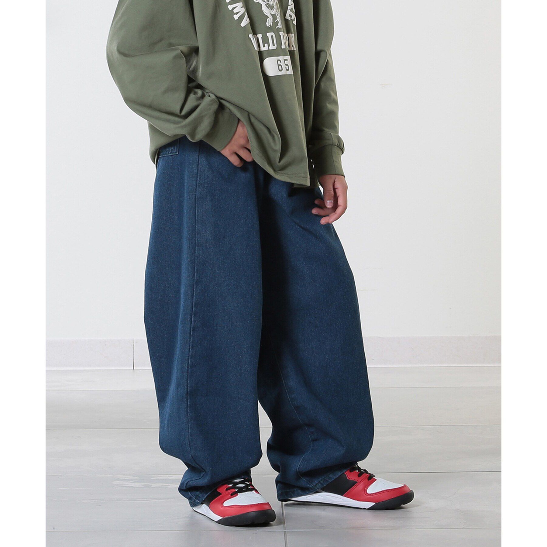 SHOO･LA･RUE「【100-150cm/洗える/男女兼用】穿くだけで旬な着こなしに アソートカーブパンツ」|その他|