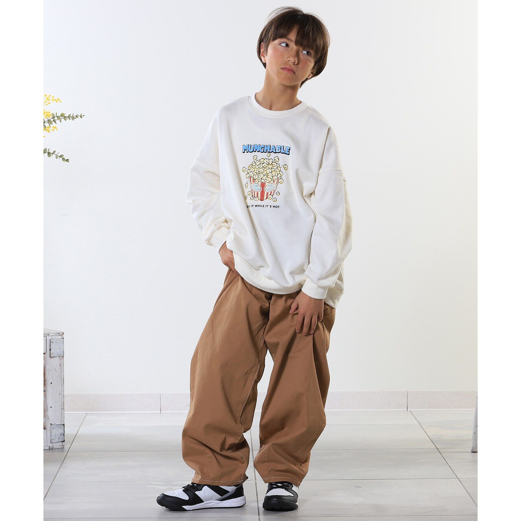 SHOO･LA･RUE「【100-150cm/洗える/男女兼用】穿くだけで旬な着こなしに アソートカーブパンツ」|その他|