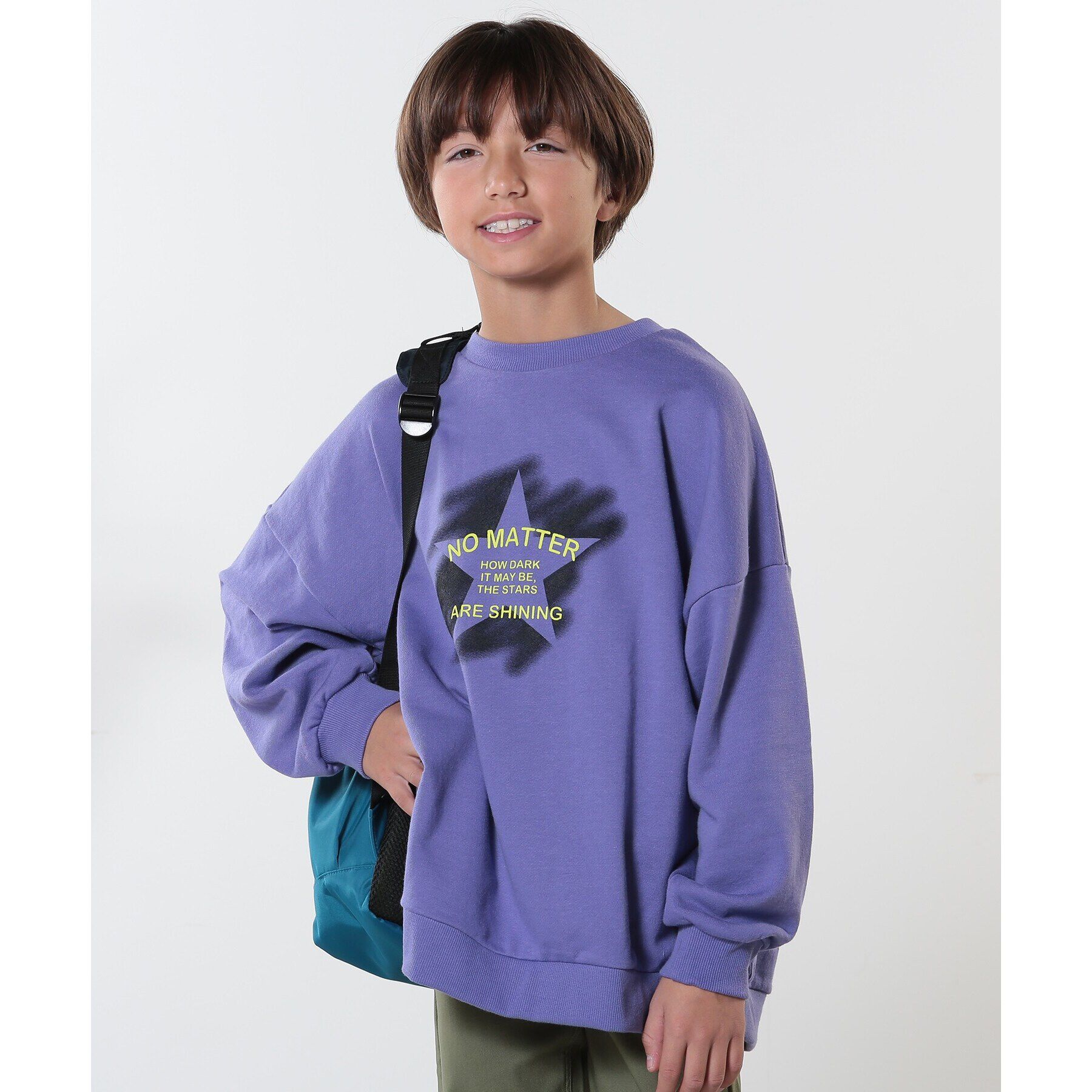 SHOO･LA･RUE「【130-150cm/洗える/兄妹リンク可】コーデの主役 アソートプリント オーバースウェット」|その他|