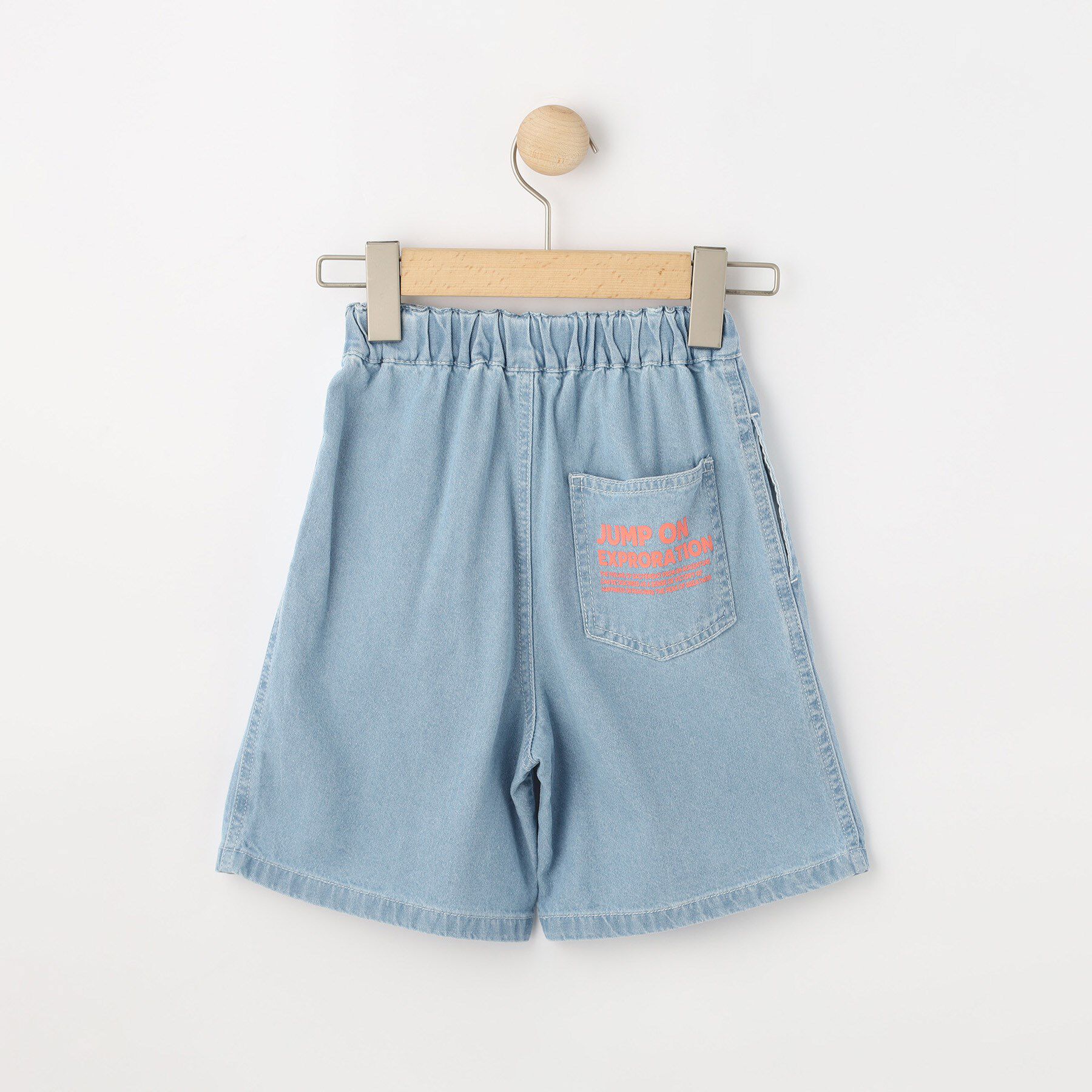 SHOO･LA･RUE「【100-150cm/ひんやり】ゆったりシルエットの デニムハーフパンツ」|その他|