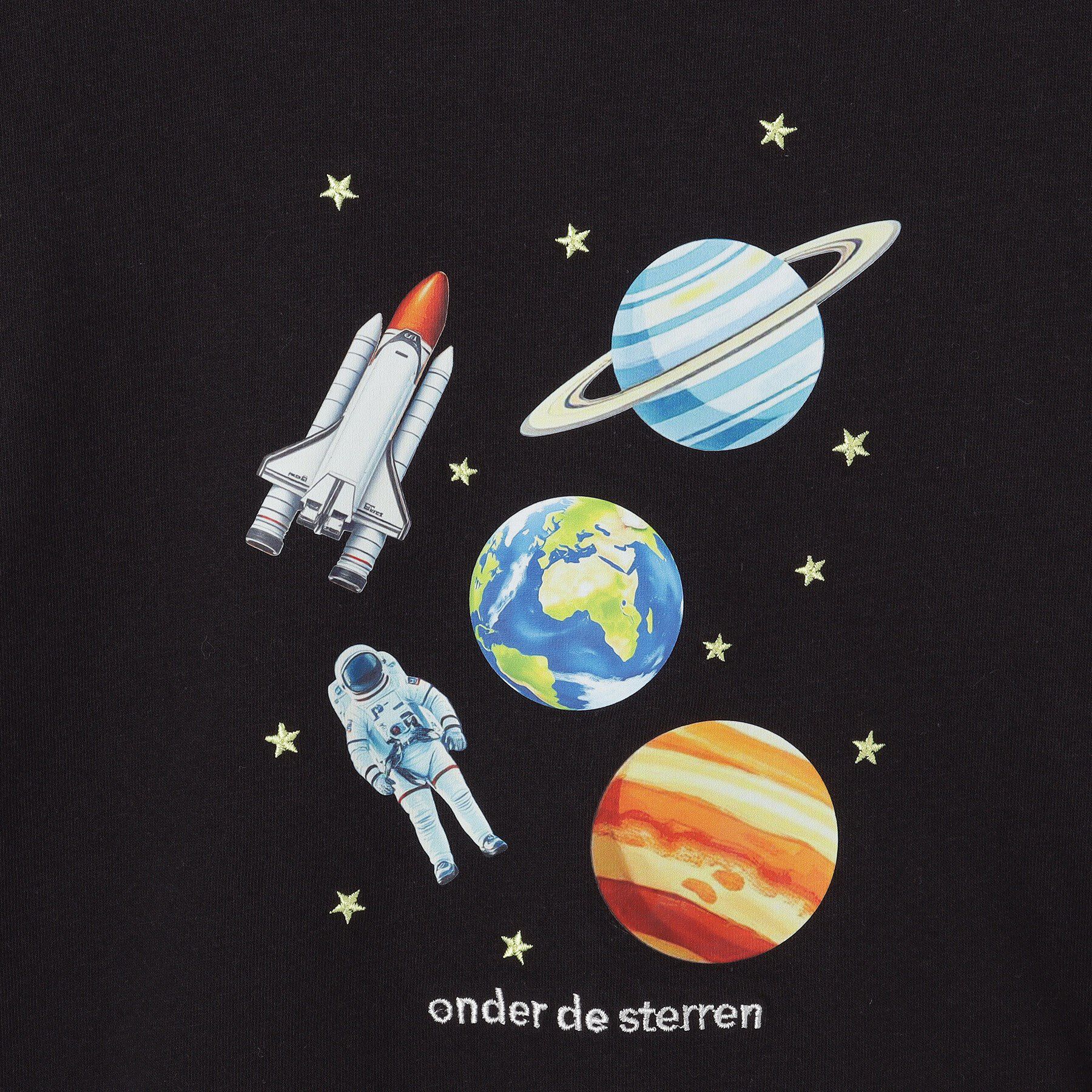 SHOO･LA･RUE「【100-150cm】刺繍ロゴ転写プリントBOYSTシャツ」|Tシャツ・カットソー|