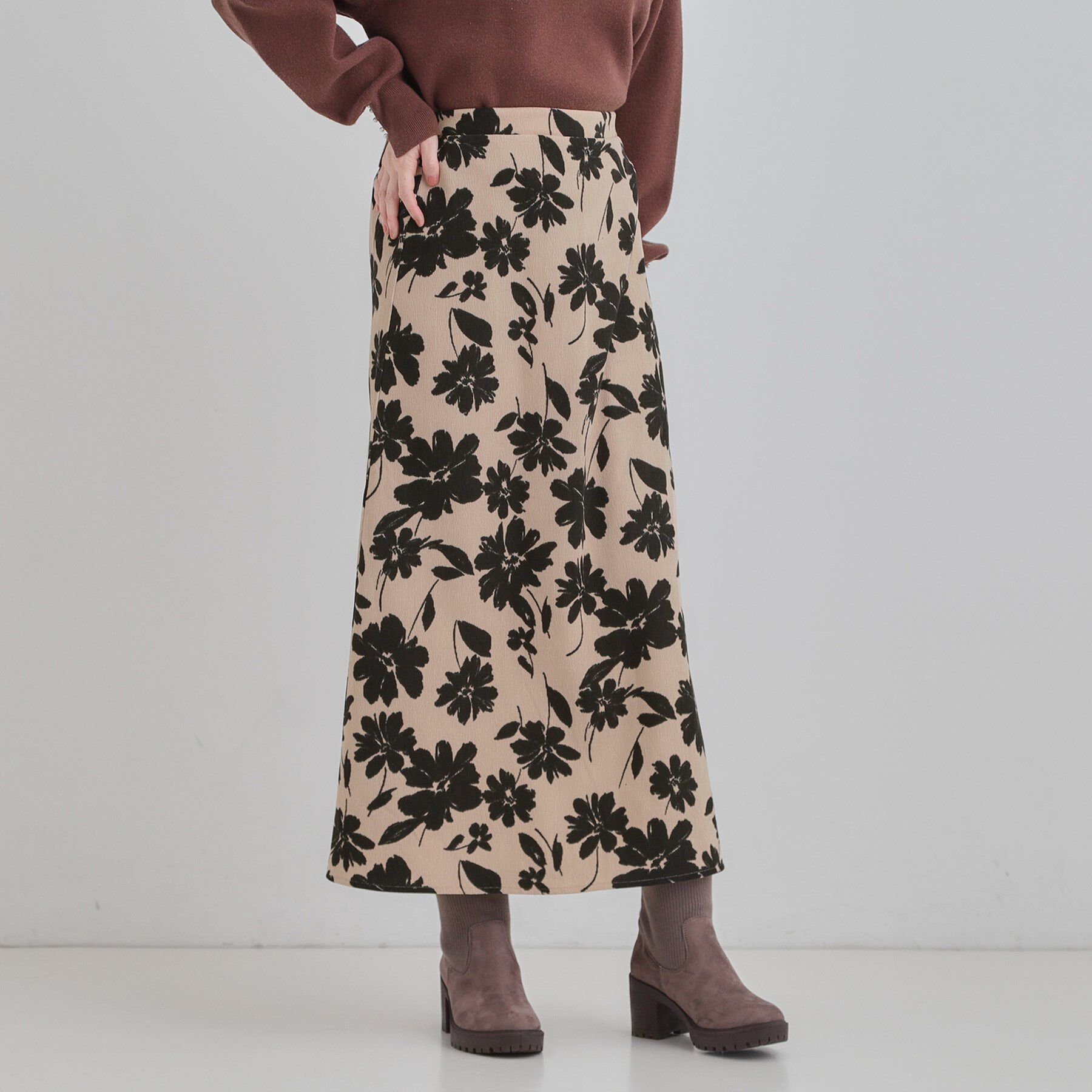 SHOO･LA･RUE「花柄スカート」|スカート|