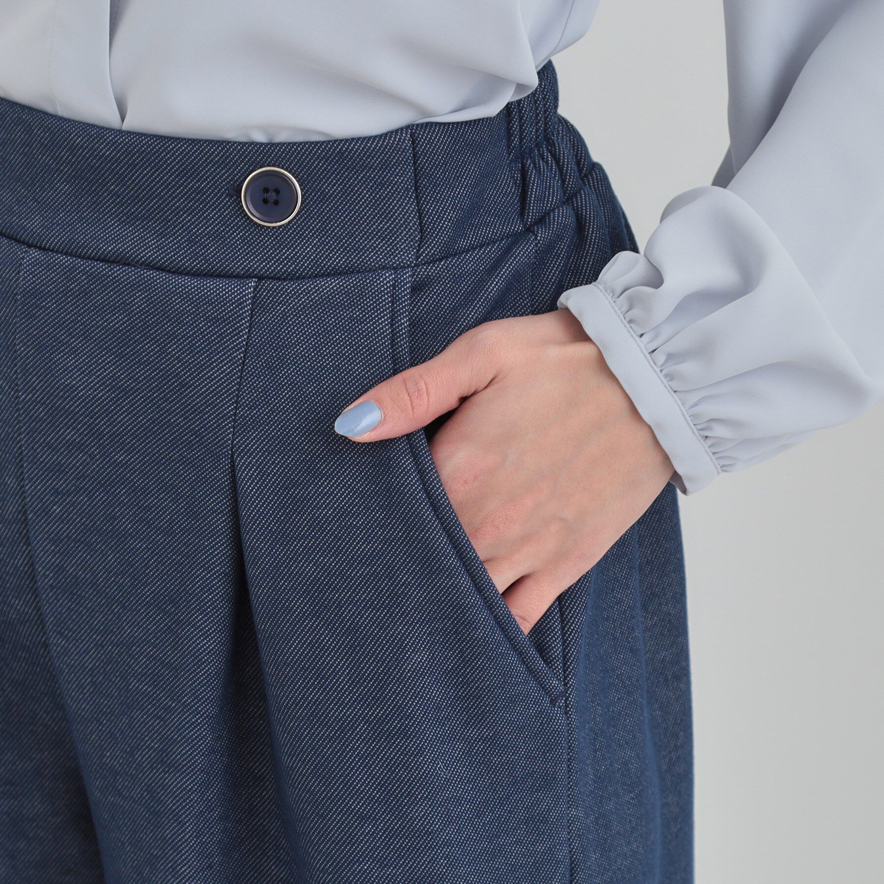 SHOO･LA･RUE「【あったか/S-LL】デニム風裏起毛ワイドパンツ」|その他|