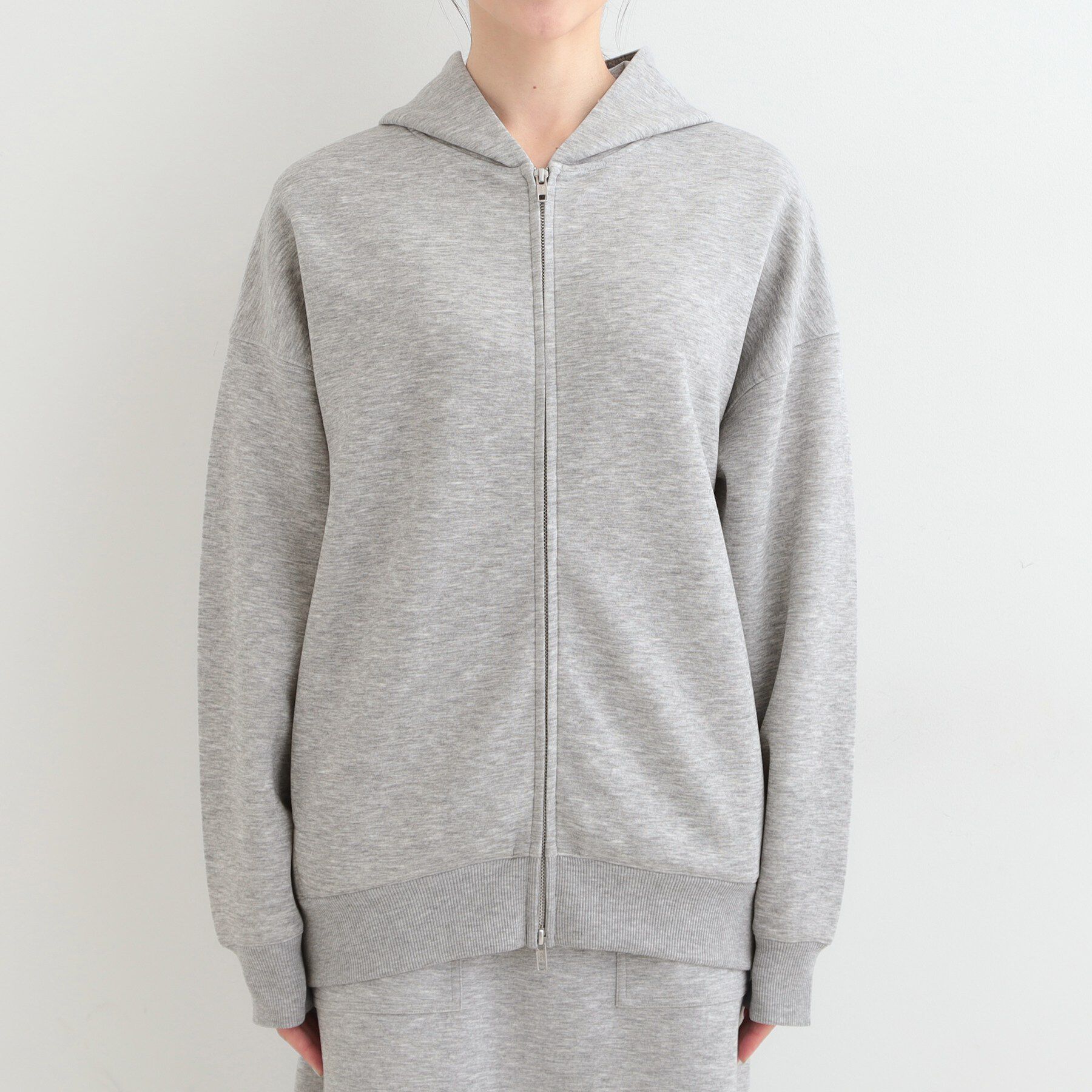 SHOO･LA･RUE「【セットアップ可/S-LL/なめらかタッチ】ZIPパーカ」|パーカー|