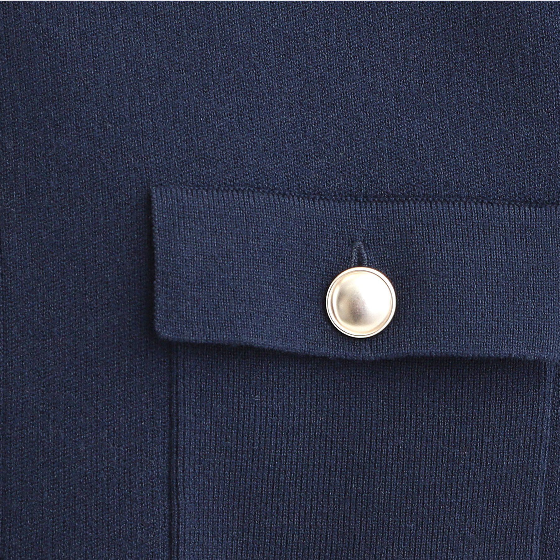 SHOO･LA･RUE「【洗濯機可/S-LL】金ボタンがアクセント ニットカーディガン」|カーディガン|