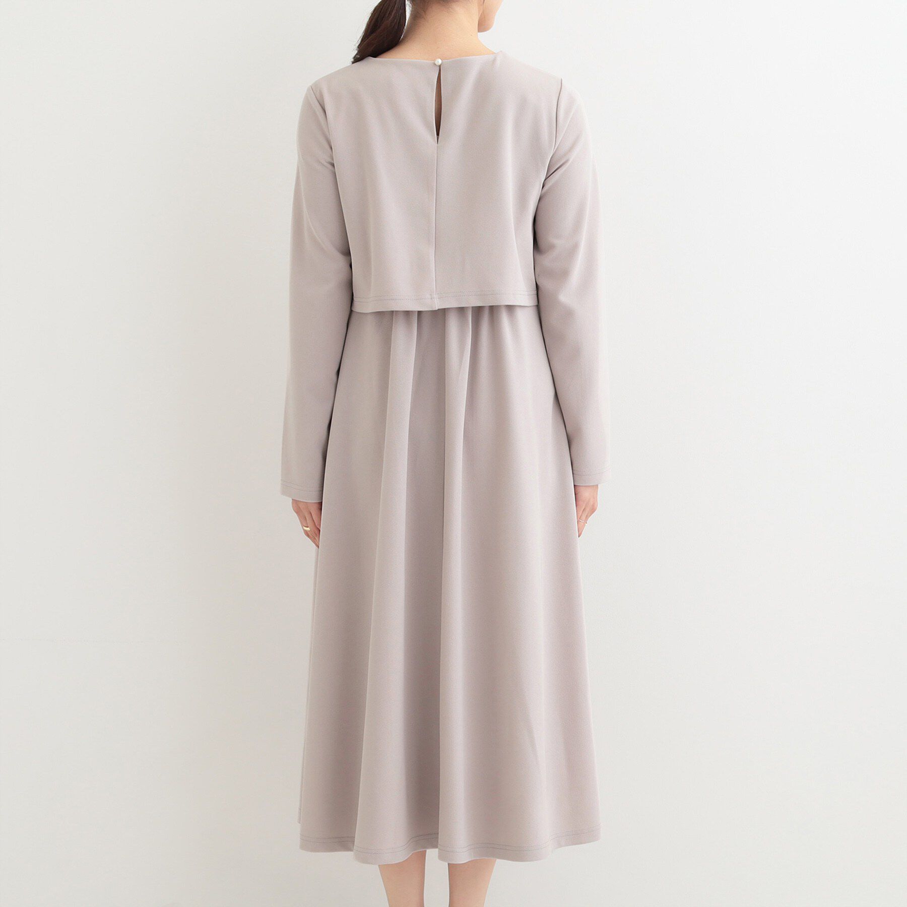 SHOO･LA･RUE「【S-LL】コーデに迷わずきちんと決まる セットアップ風ワンピース」|ワンピース|