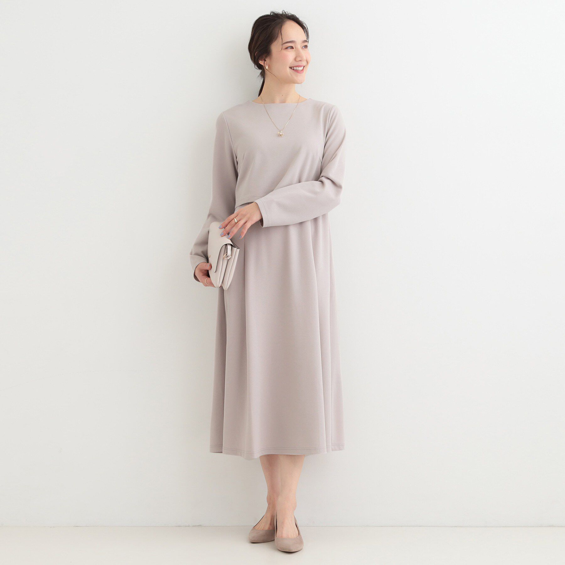 SHOO･LA･RUE「【S-LL】コーデに迷わずきちんと決まる セットアップ風ワンピース」|ワンピース|