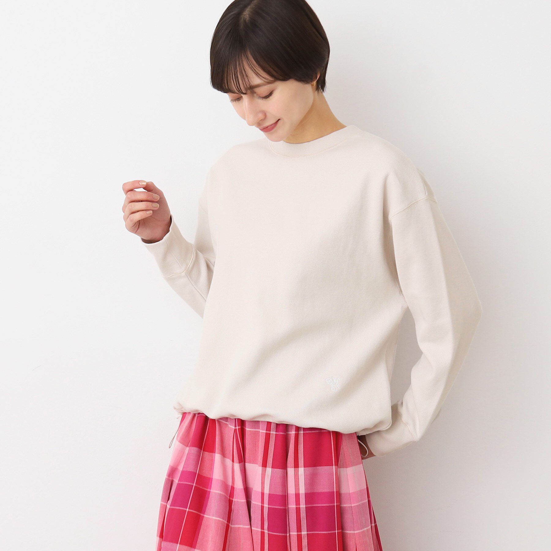 Dessin「【洗える】ドローコード付きカットソー（XS～L）」|Tシャツ・カットソー|