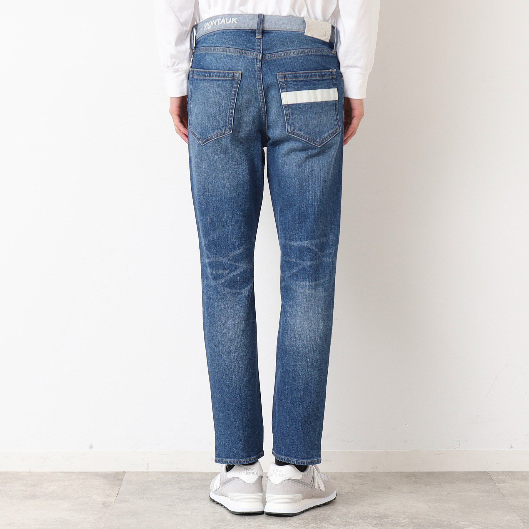 Dessin「【洗える】スリムストレッチデニムパンツ」|デニム|