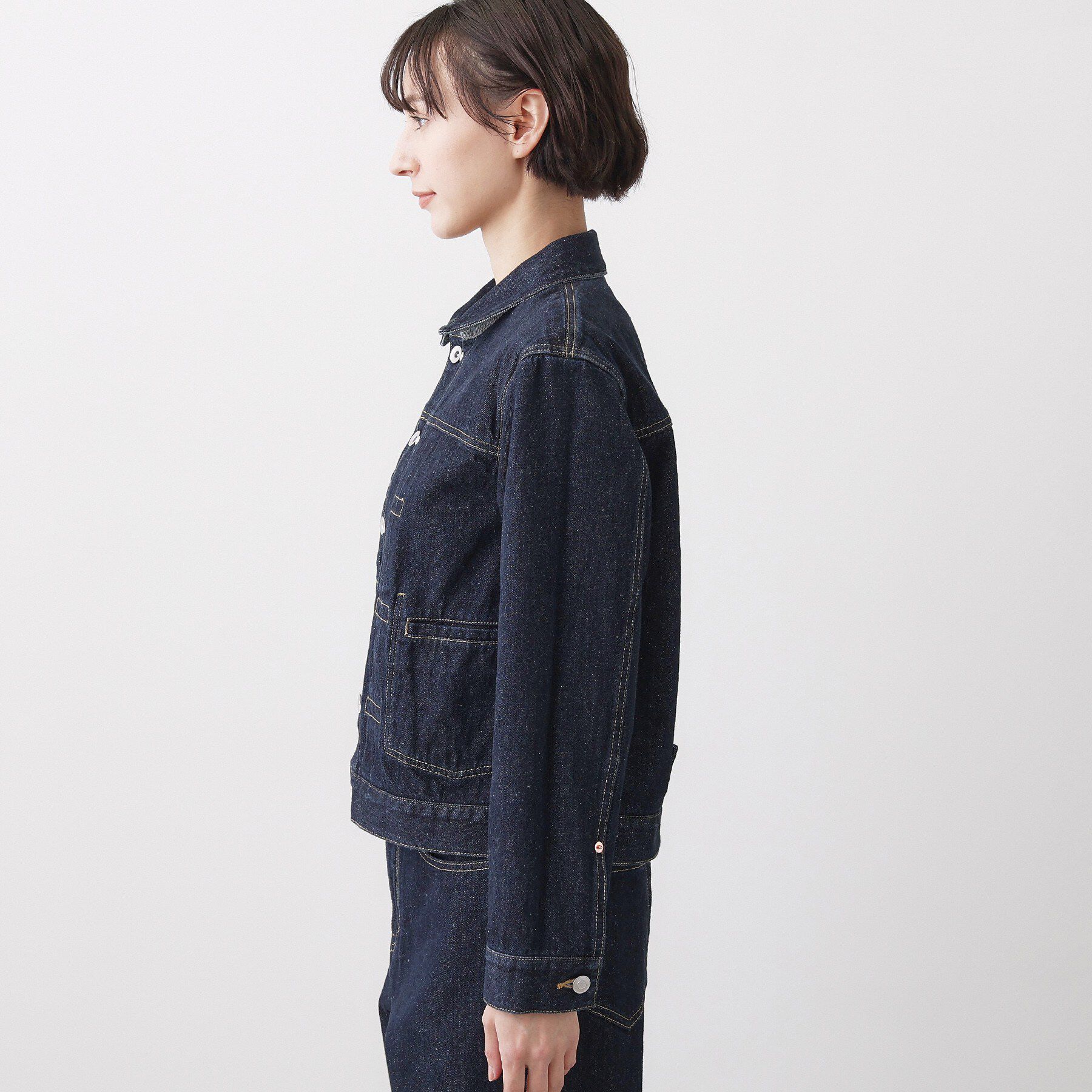 Dessin「【ユニセックス/2WAY】リバーシブルデニムジャケット」|デニムジャケット|