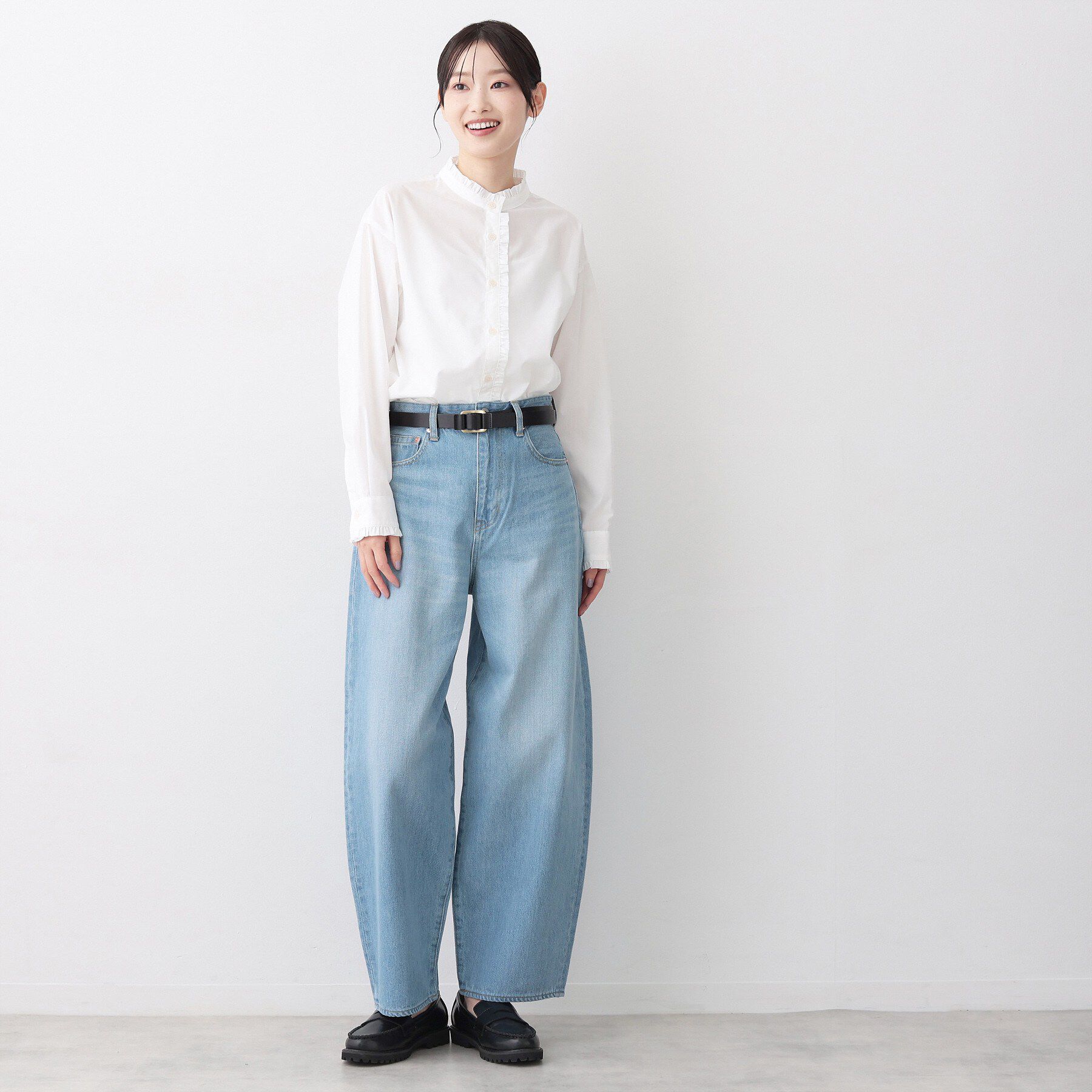 Dessin「【洗える】ワイドカーブシルエット12OZデニム」|その他|