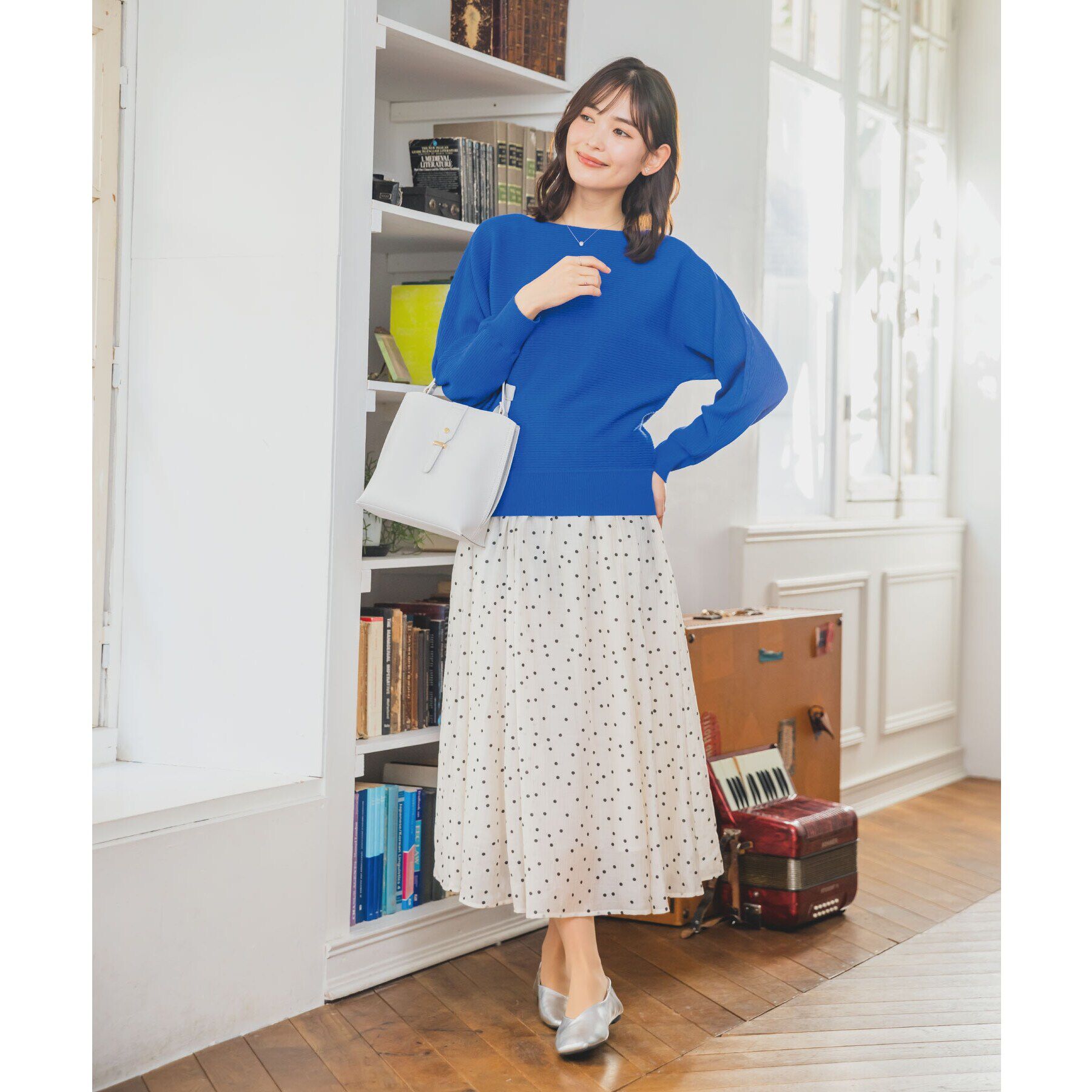 ITS&rsquo;DEMO「【アンチピリング／洗濯機OK】リブドルマンニット」|ニット・セーター|