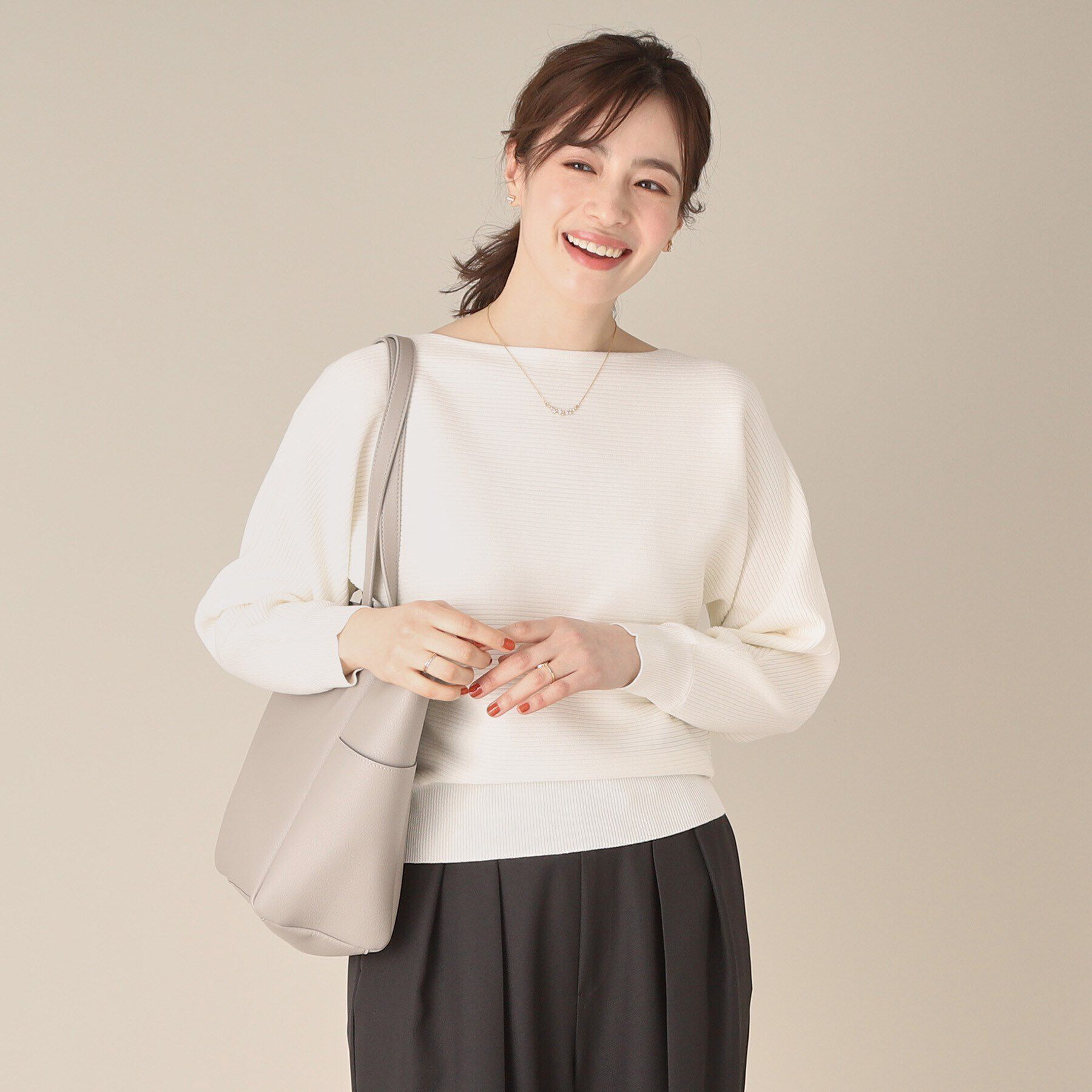 ITS&rsquo;DEMO「【アンチピリング／洗濯機OK】リブドルマンニット」|ニット・セーター|