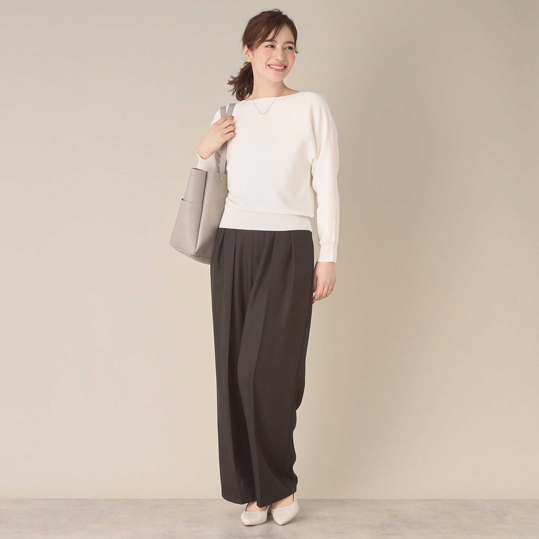 ITS&rsquo;DEMO「【アンチピリング／洗濯機OK】リブドルマンニット」|ニット・セーター|