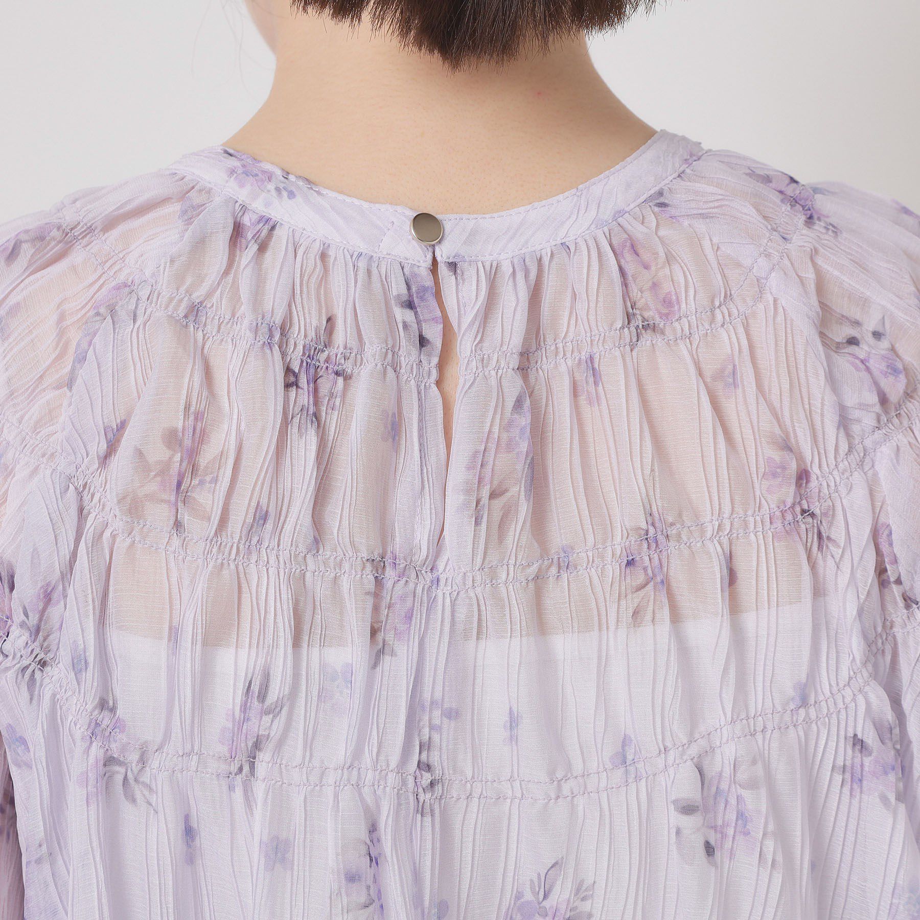 ITS&rsquo;DEMO「【手洗い可】花柄楊柳ブラウス」|シャツ・ブラウス|