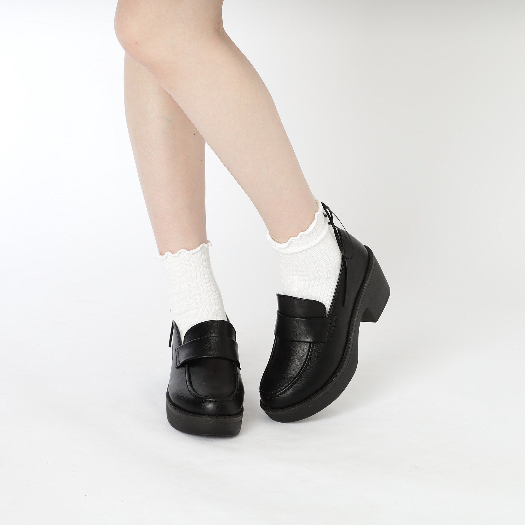 csT&P「2WAYガーリーリボンボリュームローファー」|パンプス|