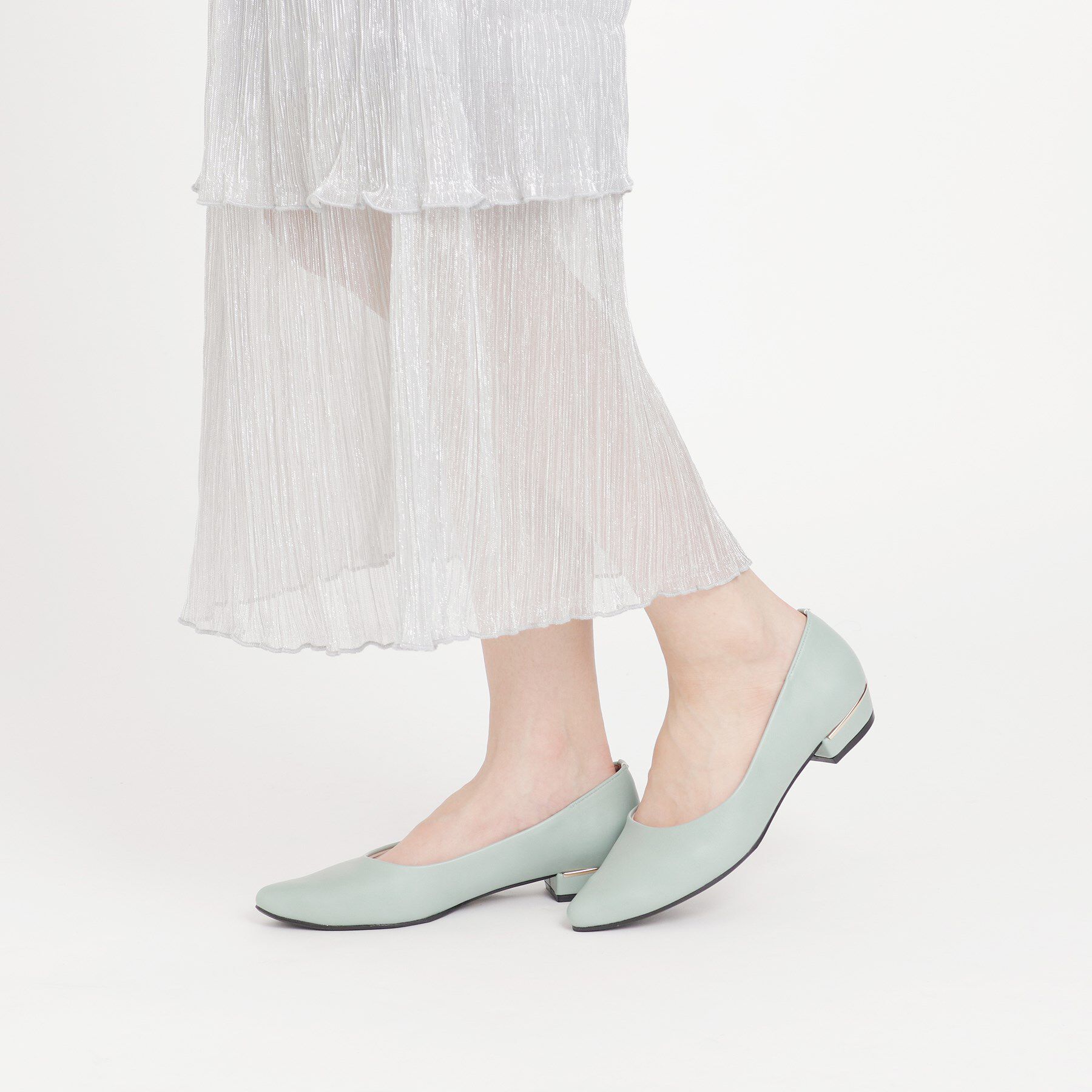 ESPERANZA「《定番》晴雨兼用クッションフラットパンプス」|パンプス|