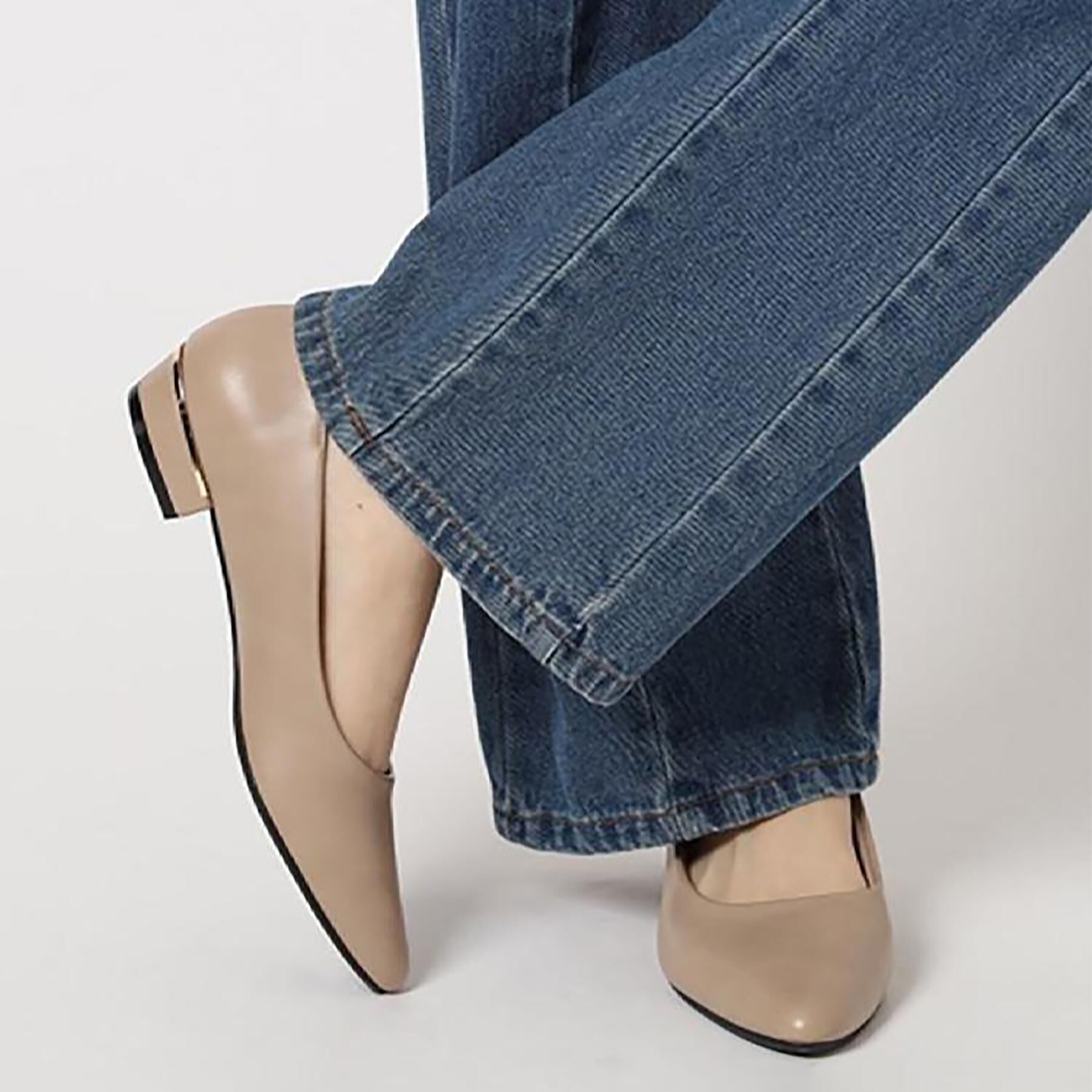 ESPERANZA「《定番》晴雨兼用クッションフラットパンプス」|パンプス|ﾍﾞｰｼﾞｭ(052)