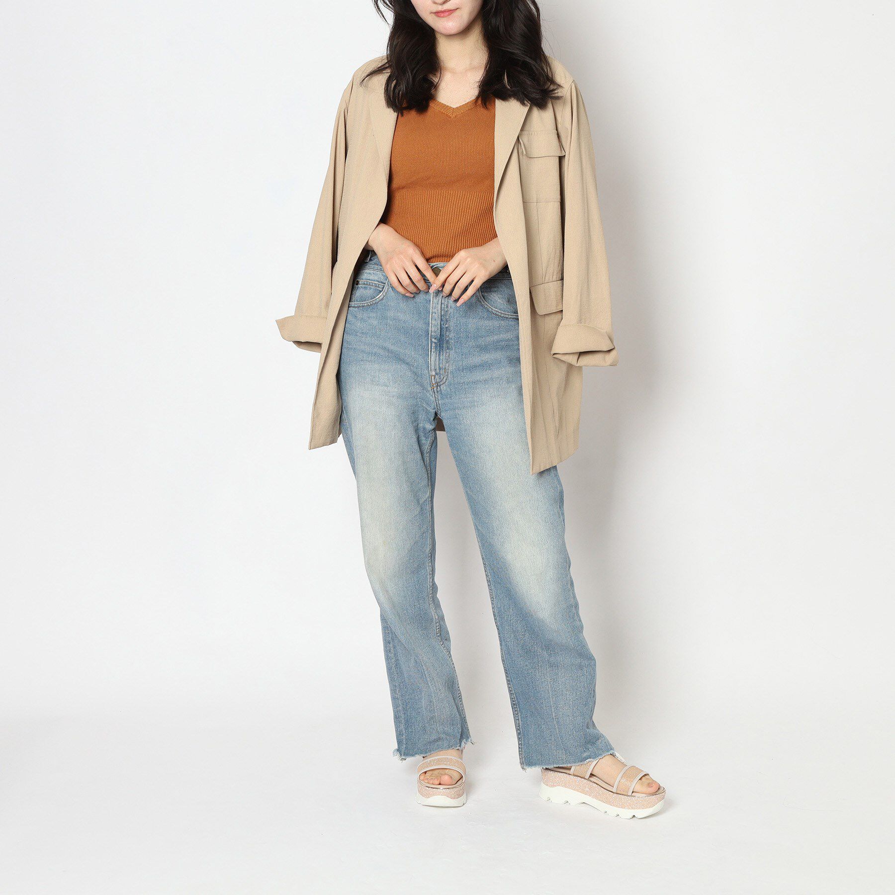 ESPERANZA「厚底ラメスポサン」|サンダル|