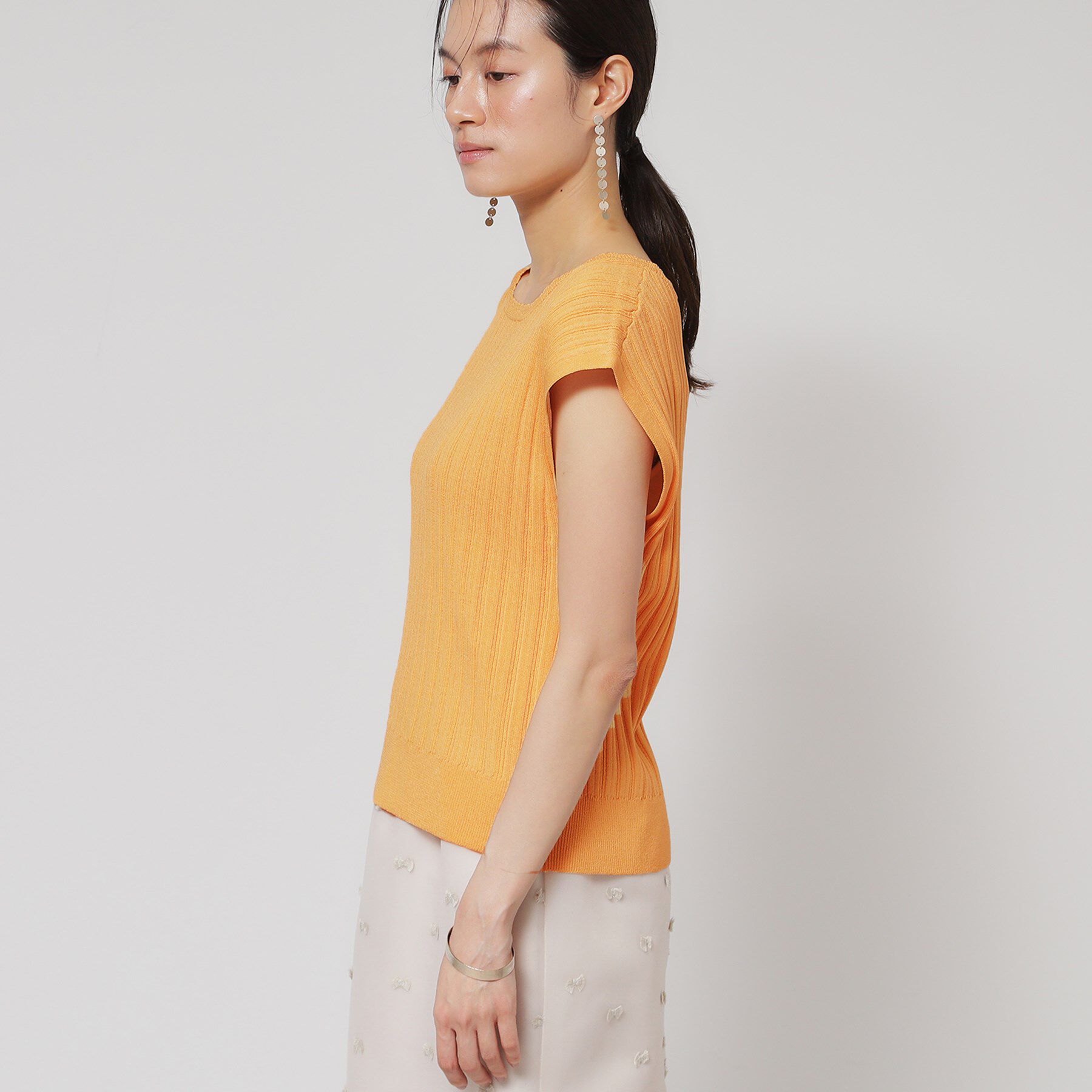 SunaUna「【レーシー＆リブ】アンサンブルニット」|カーディガン|