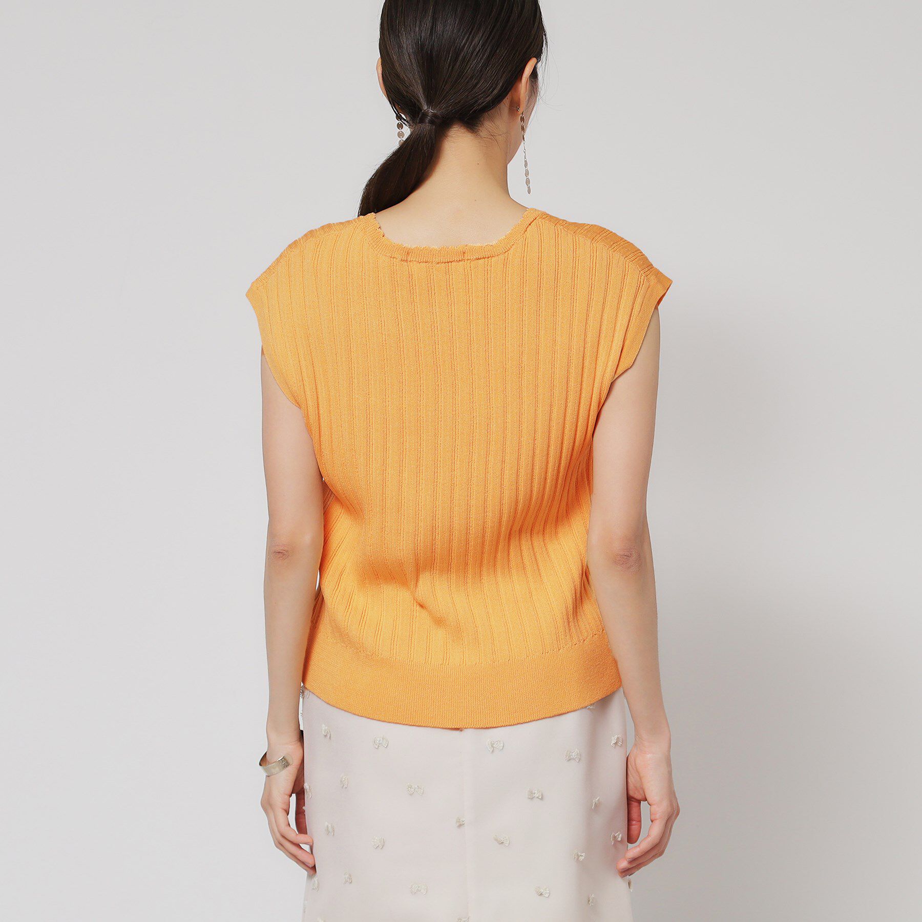 SunaUna「【レーシー＆リブ】アンサンブルニット」|カーディガン|