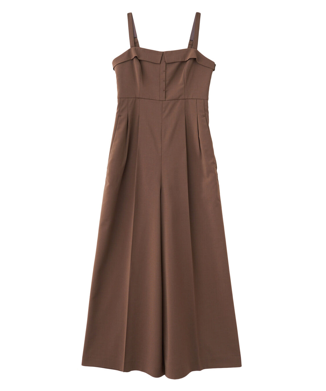 COCO DEAL「比翼デザインワイドサロペット」|オールインワン|