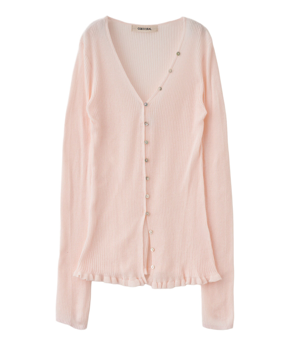 COCO DEAL「スイビリブニットカーディガン」|ニット・セーター|ライトピンク