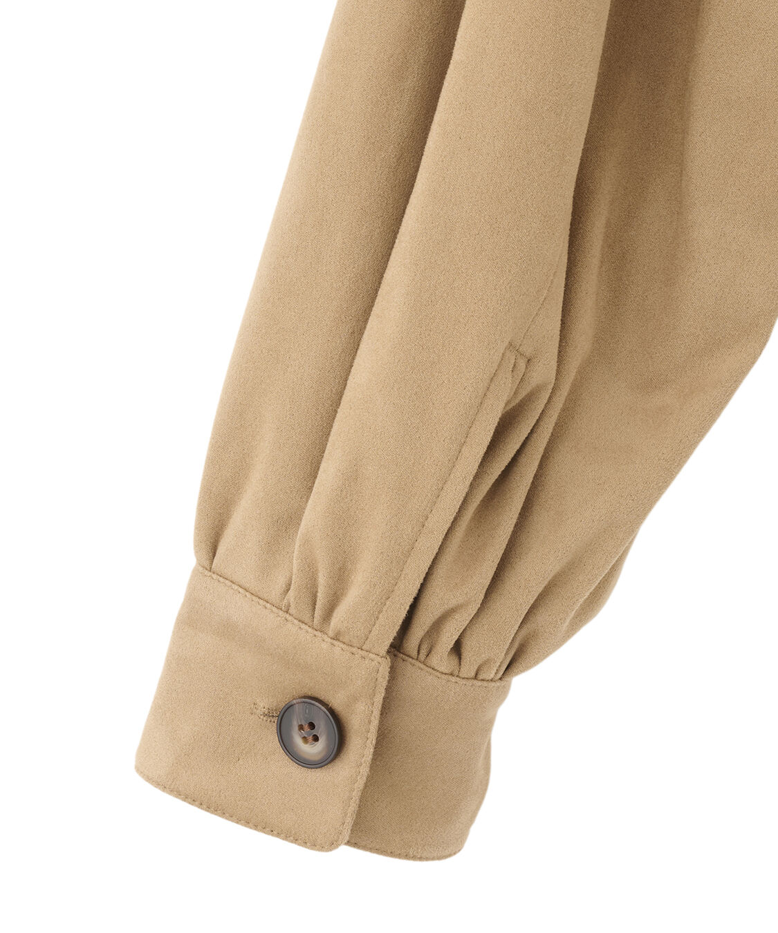 COCO DEAL「ギャザーボリュームスウェードブルゾン」|ブルゾン・スタジャン|