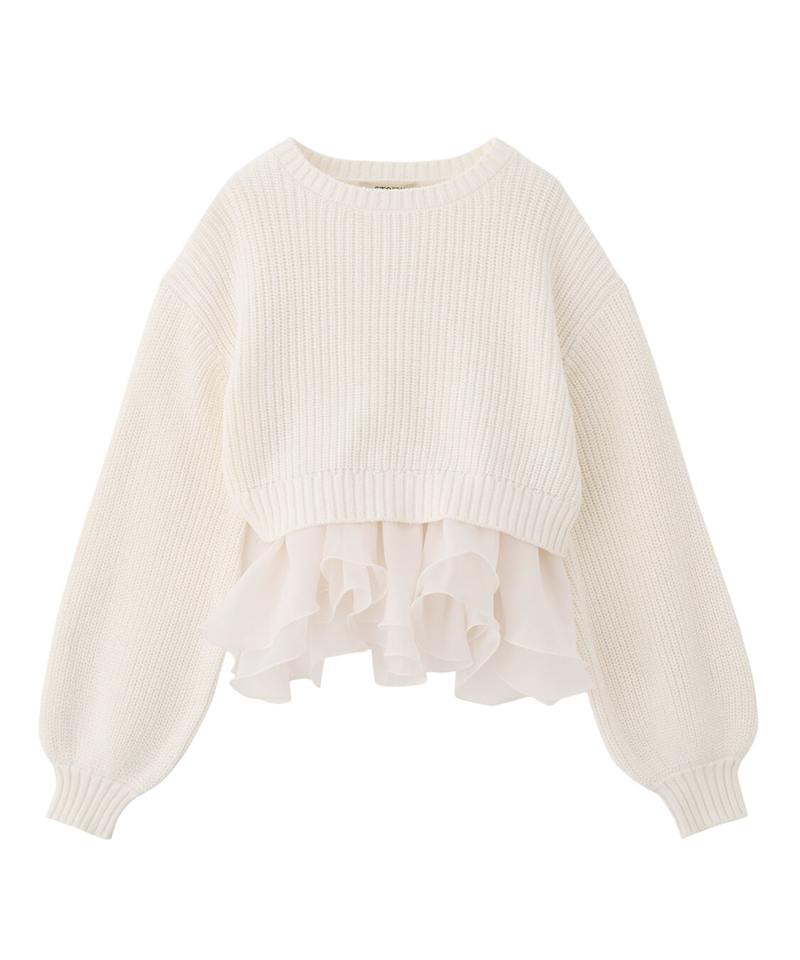 COCO DEAL「ペプラムブラウス&times;パフスリーブニットセット」|シャツ・ブラウス|