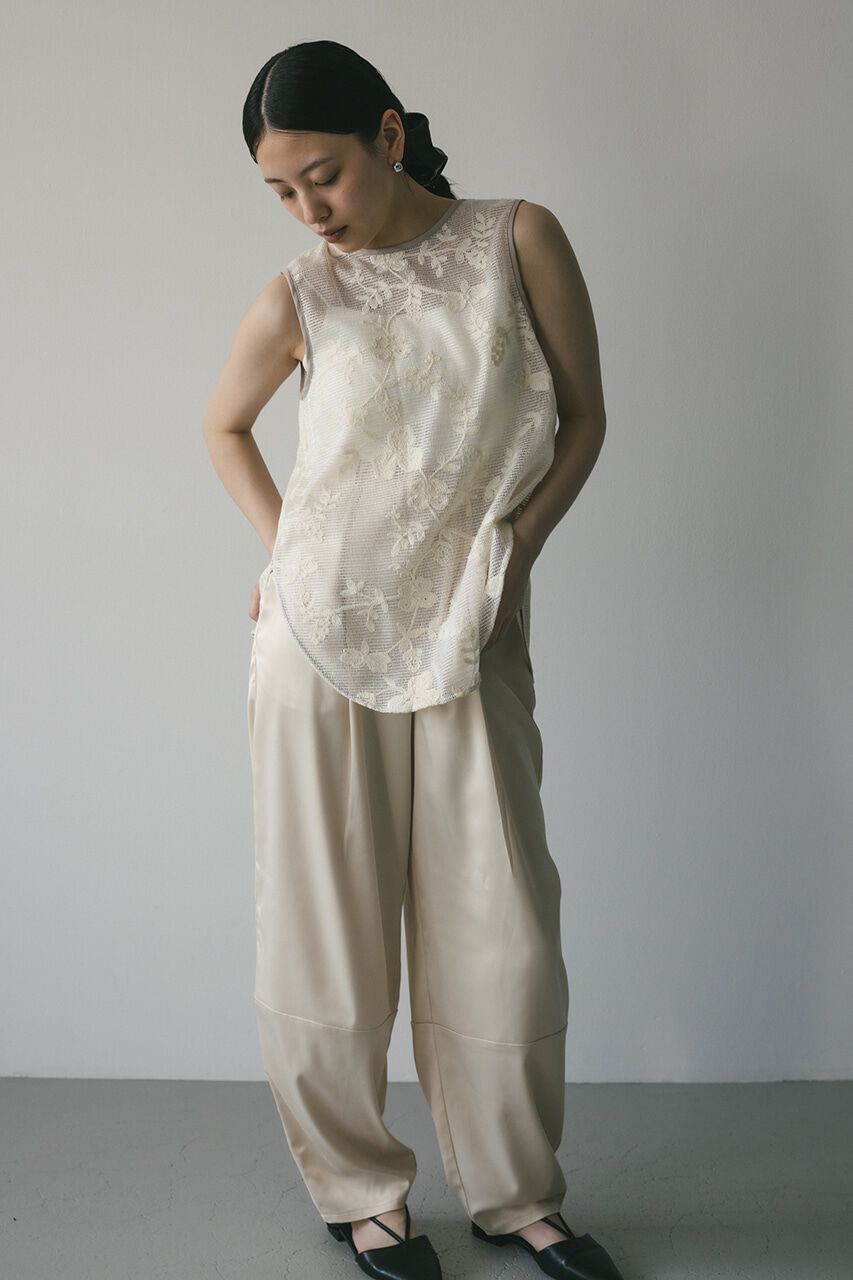 STYLEMIXER「2WAYラティスレースリボントップ」|タンクトップ|