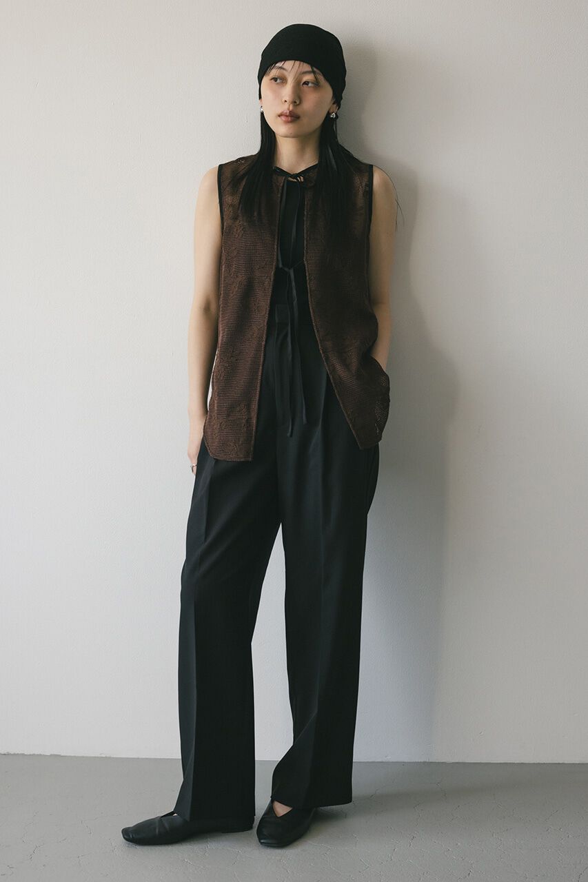 STYLEMIXER「2WAYラティスレースリボントップ」|タンクトップ|BRN