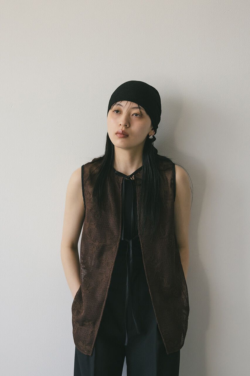 STYLEMIXER「2WAYラティスレースリボントップ」|タンクトップ|