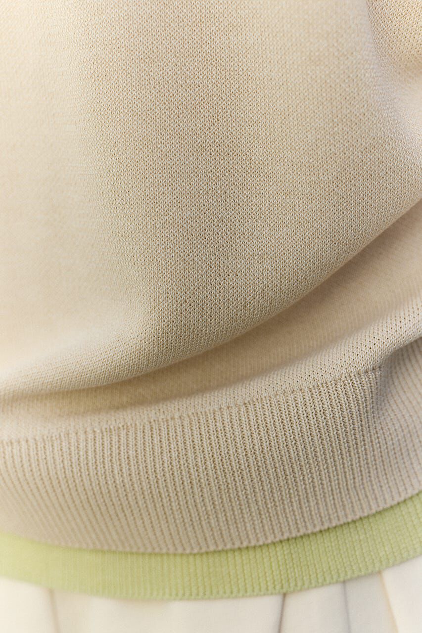 STYLEMIXER「レイヤードポロニットトップ」|ニット・セーター|