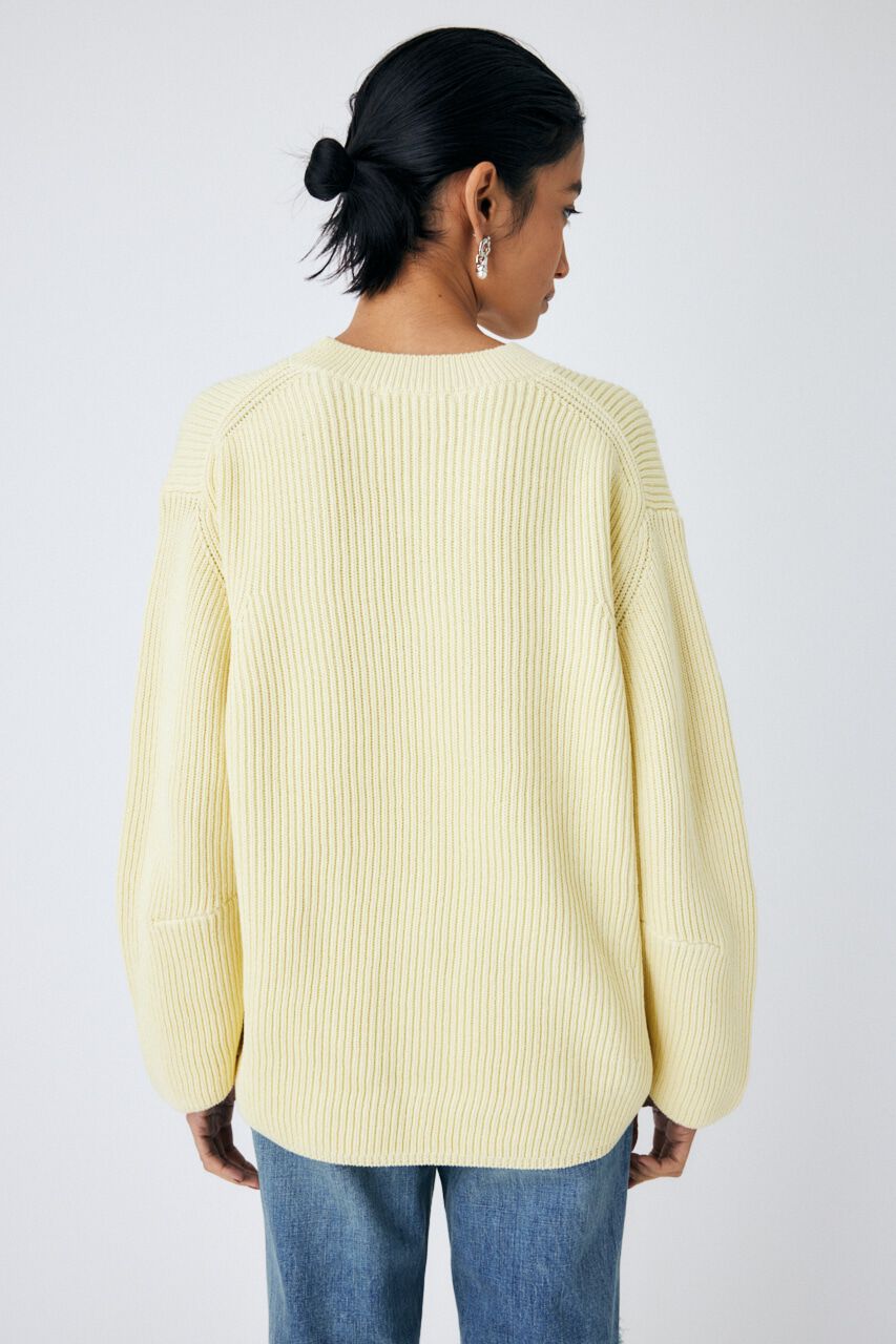 MOUSSY「DETACHABLE COLLAR RIB ニット」|ニット・セーター|