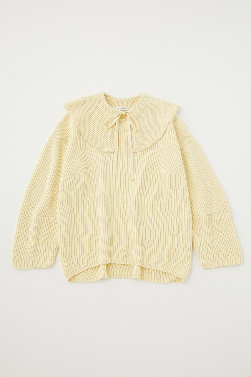 MOUSSY「DETACHABLE COLLAR RIB ニット」|ニット・セーター|