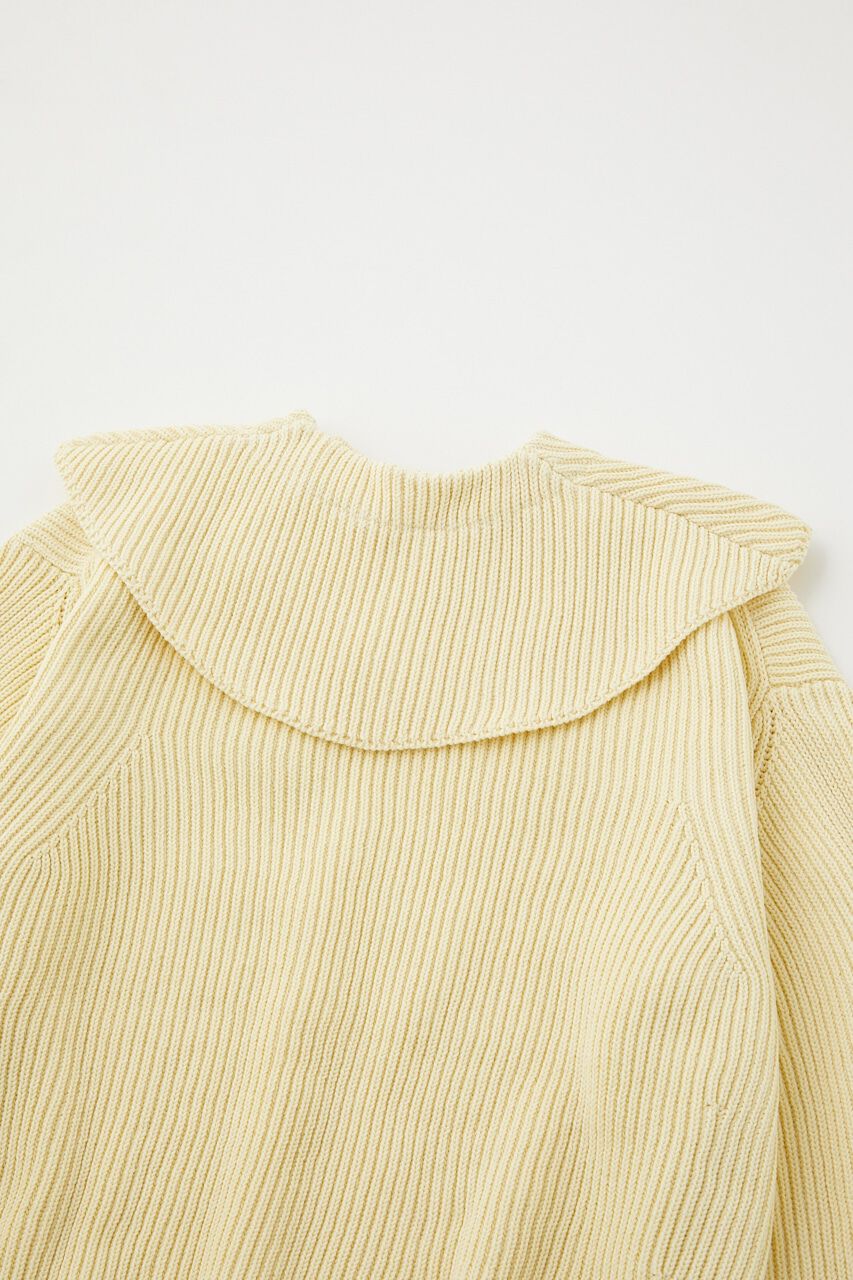 MOUSSY「DETACHABLE COLLAR RIB ニット」|ニット・セーター|