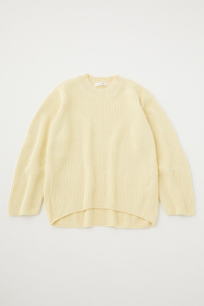 MOUSSY「DETACHABLE COLLAR RIB ニット」|ニット・セーター|