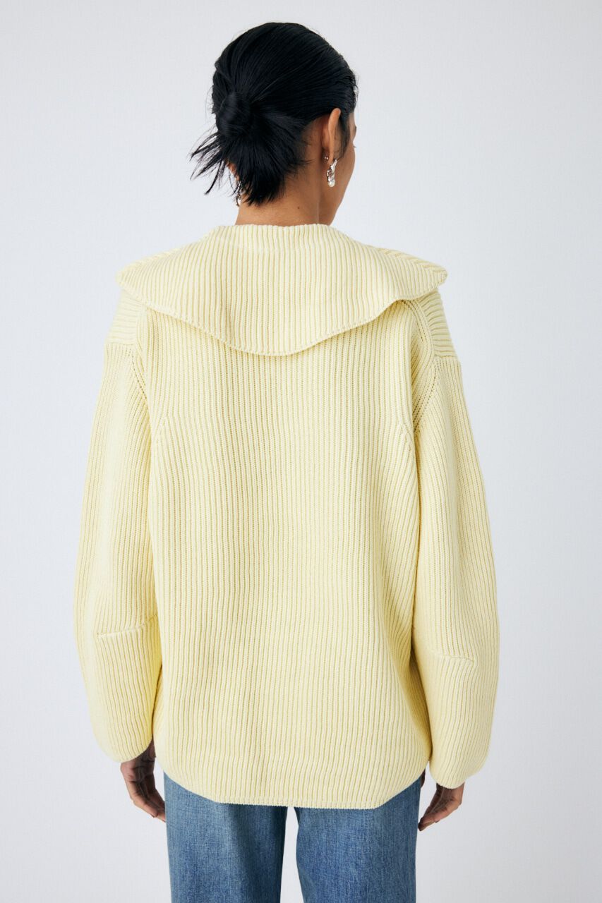 MOUSSY「DETACHABLE COLLAR RIB ニット」|ニット・セーター|